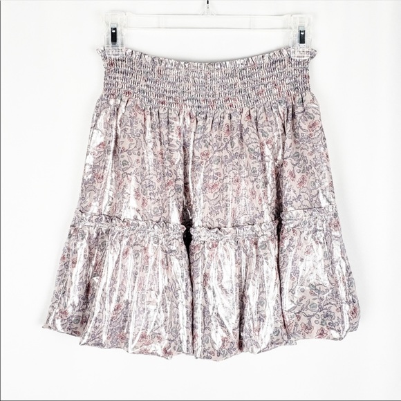 Free People In a Bubble Satin Mini Skirt - Picture 2 of 9